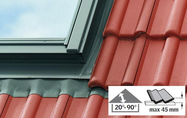 Dämm-& Anschlussset BDX VELUX EDZ 2000 Eindeckrahmen für Dachfenster